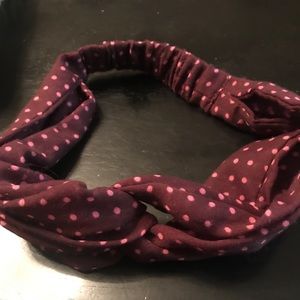 Tied Polka Dot Headband